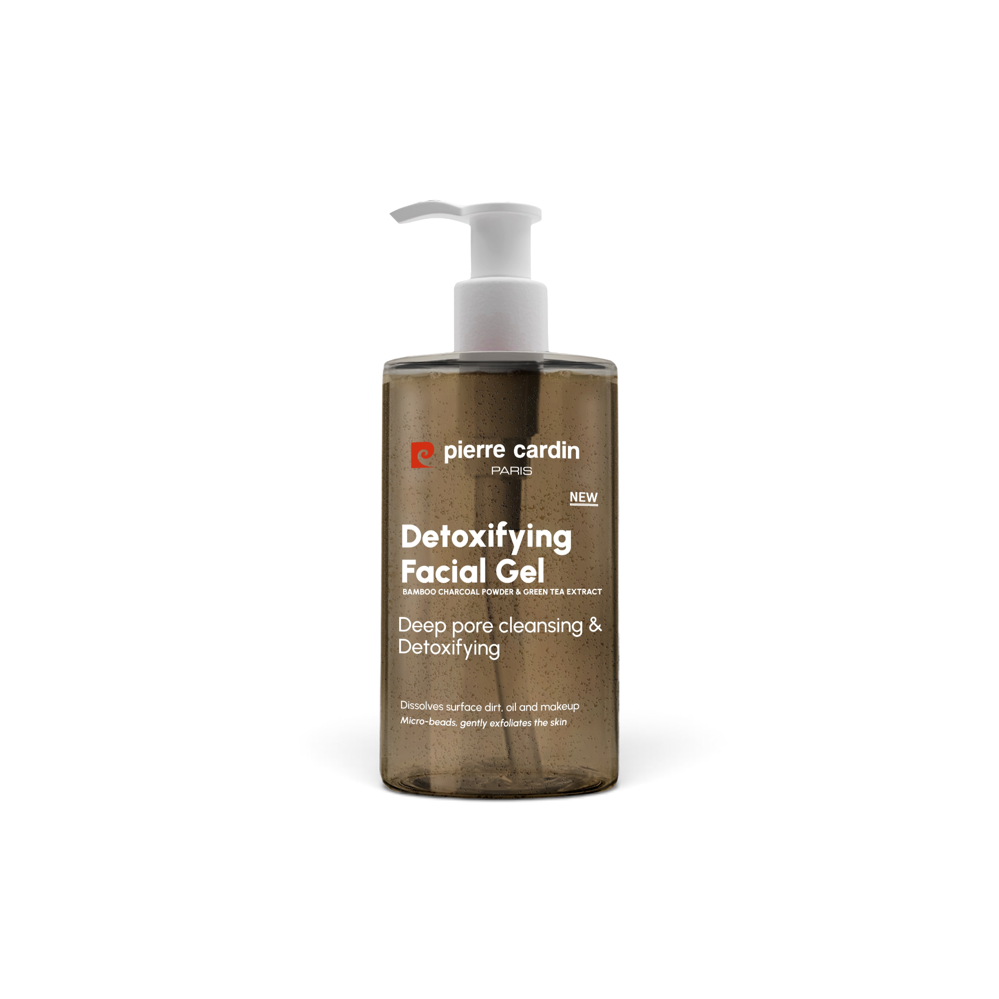 Detoxifying facial gel with bamboo charcoal powder & green tea extract