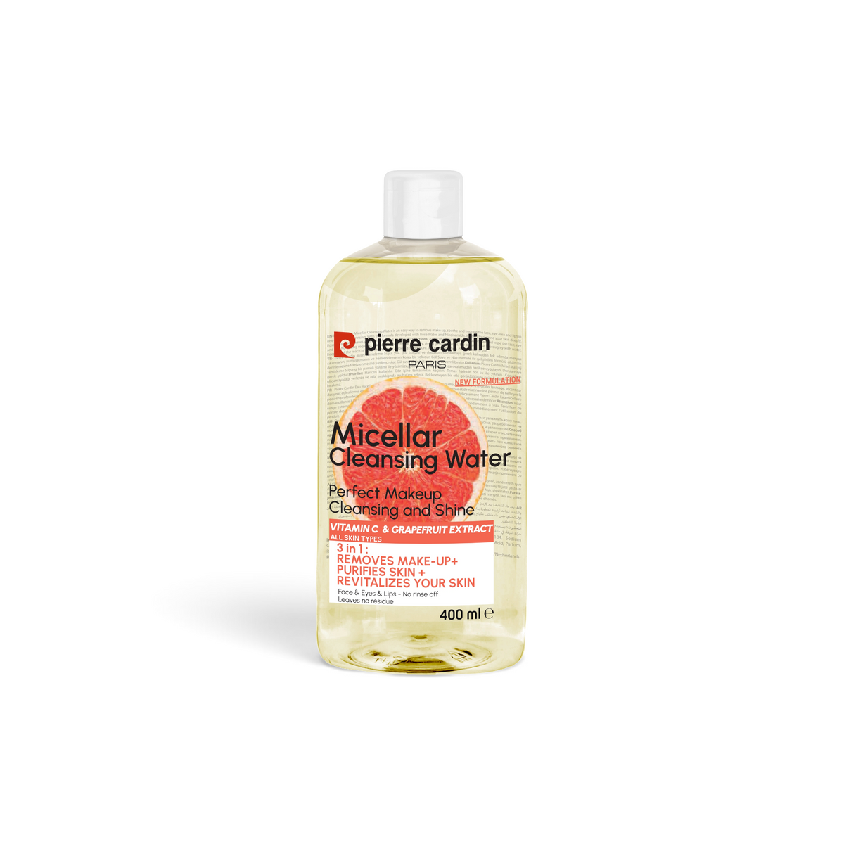 Cleansing micellar water with grapefruit extract and vitamin C