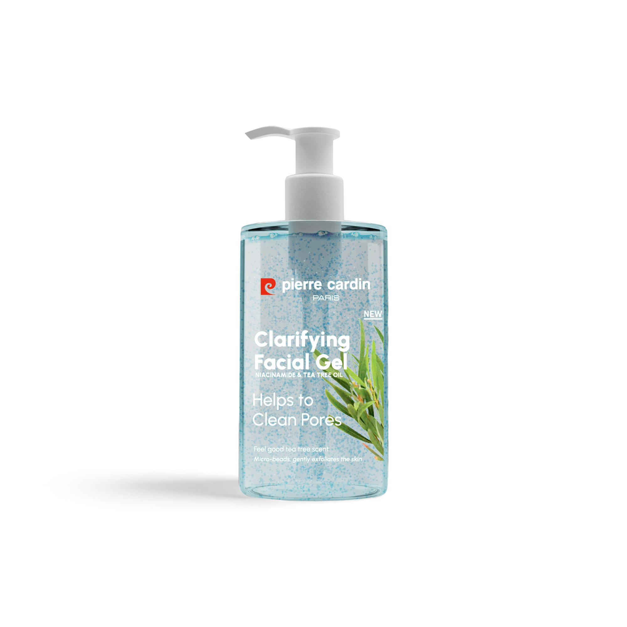 Clarifying facial gel with niacinamide & tea tree oil